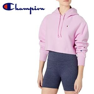 👚 CHAMPION REVERSE WEAVE CROPPED HOODIE: small